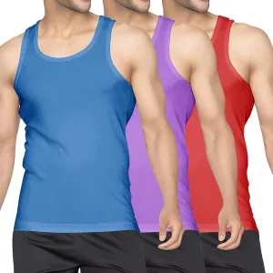 Men's Undershirt Tank Top T-Shirt Vest Breathable Musle Tee Sleeveless Shirt for Gym Bodybuilding Slim Fit