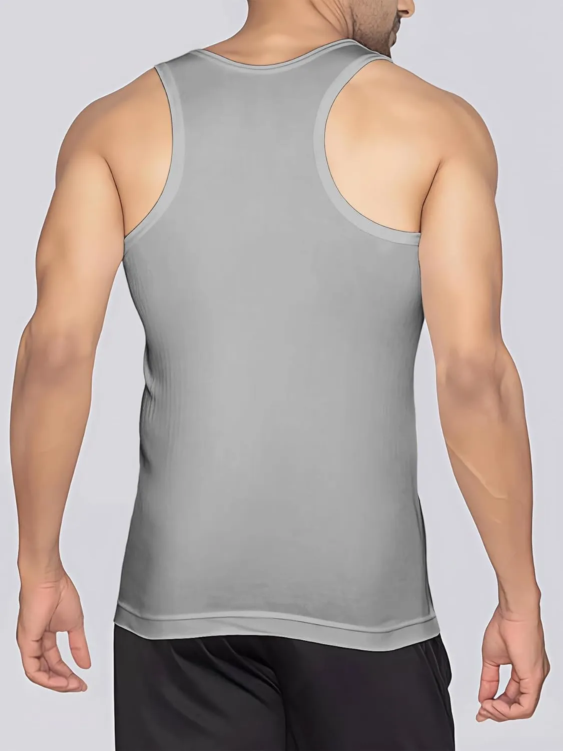 Men's Undershirt Tank Top T-Shirt Vest Breathable Musle Tee Sleeveless Shirt for Gym Bodybuilding Slim Fit