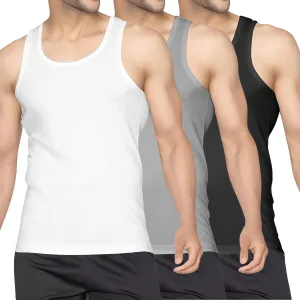 Men's Undershirt Tank Top T-Shirt Vest Breathable Musle Tee Sleeveless Shirt for Gym Bodybuilding Slim Fit