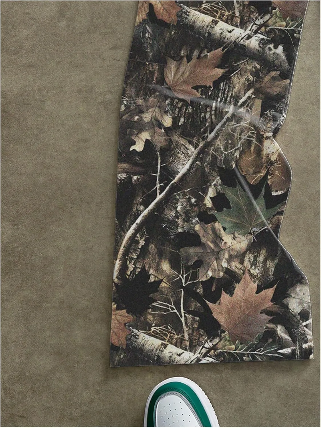 Men's Wide Leg Camo Pants Drawstring Waist Baggy Vintage Sweatpants Trousers Streetwear