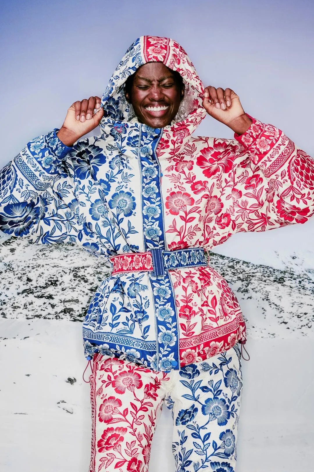 Mixed Pineapple Garden Ski Jacket