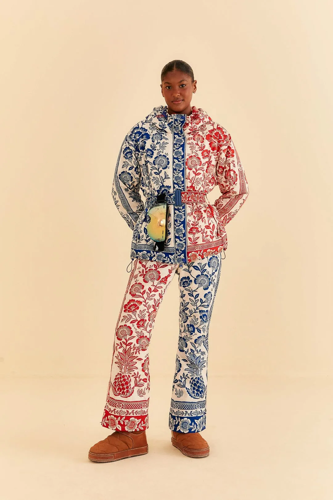 Mixed Pineapple Garden Ski Jacket