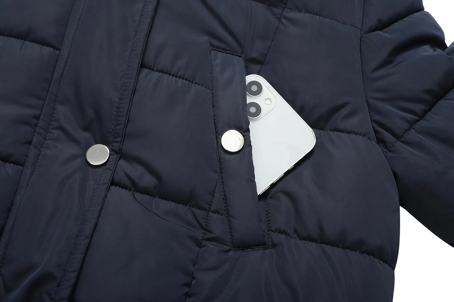 MOERDENG Women's Waterproof Long Winter Coat Thickened Down Alternative Jacket Warm Puffer Jacket Parka