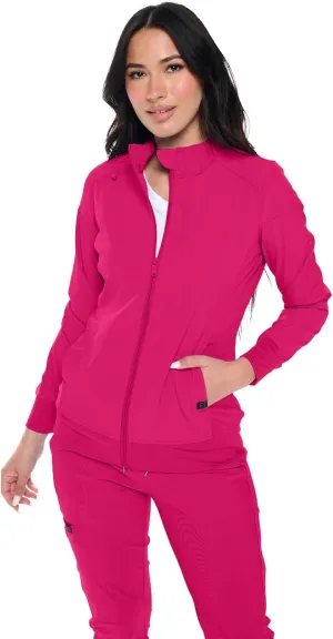 Monarch Uniforms Womens Scrub Jacket Zippered Warm-up Jacket