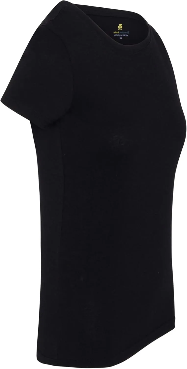 Natural Uniforms Women's Short Sleeve Round-Neck T-Shirt Under Scrub