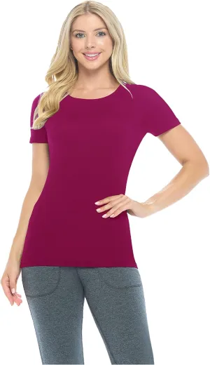 Natural Uniforms Women's Short Sleeve Round-Neck T-Shirt Under Scrub