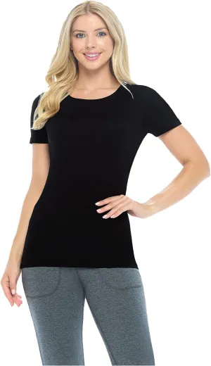 Natural Uniforms Women's Short Sleeve Round-Neck T-Shirt Under Scrub