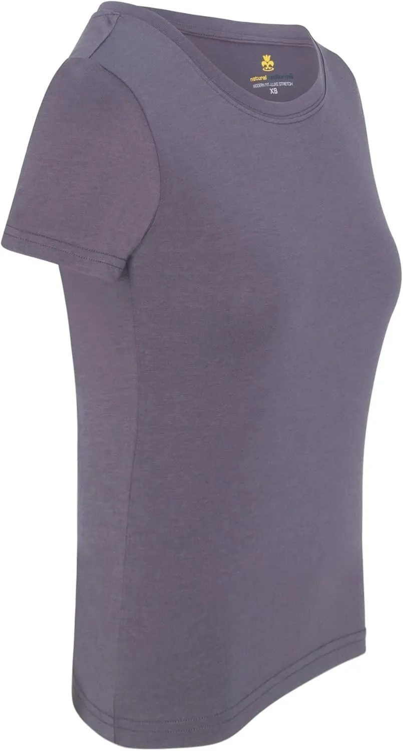 Natural Uniforms Women's Short Sleeve Round-Neck T-Shirt Under Scrub