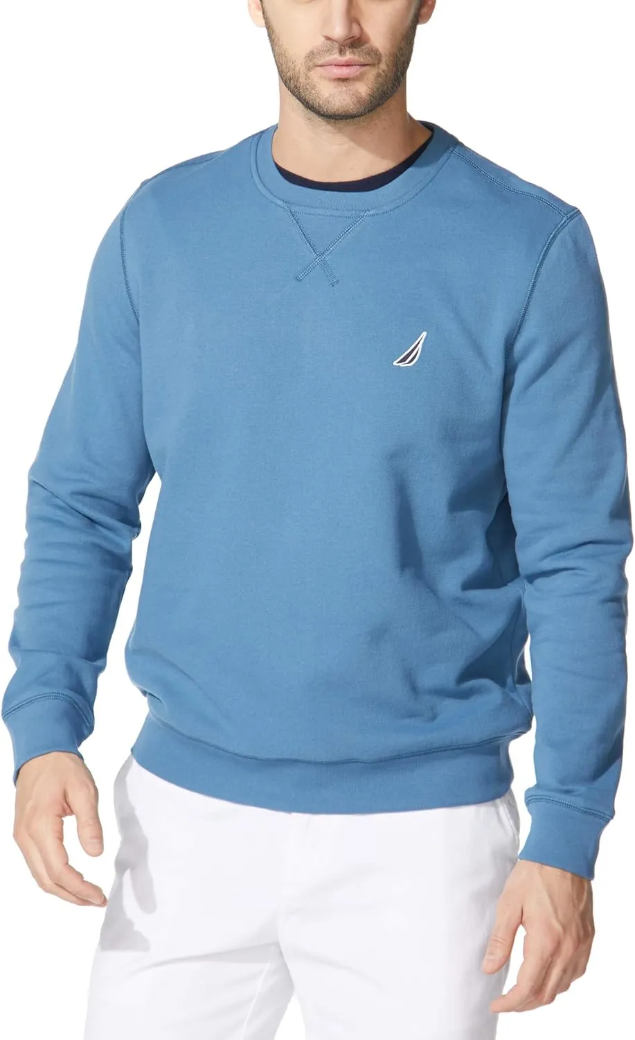 Nautica Men's Basic Crew Neck Fleece Sweatshirt