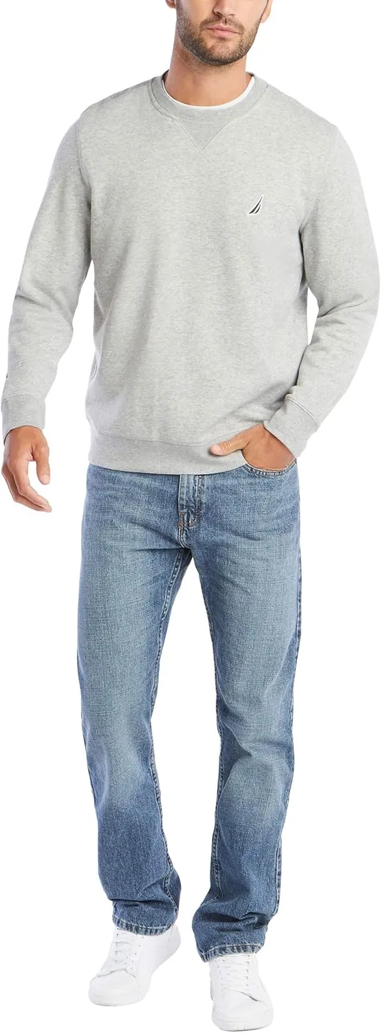 Nautica Men's Basic Crew Neck Fleece Sweatshirt