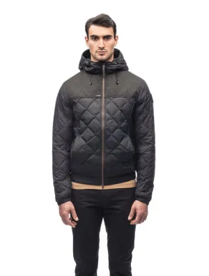 Nobis Elroy Men's Quilted Hooded Jacket - Black