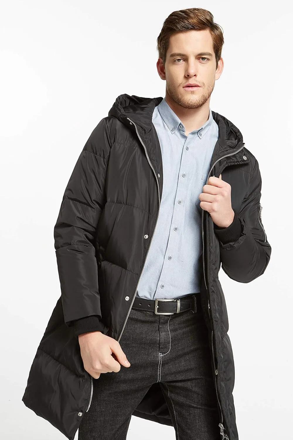 Orolay Mens Thickened Down Jacket Winter Warm Down Coat