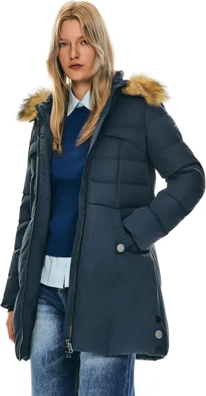 Orolay Women's Winter Down Jacket with Faux Fur Trim Hood