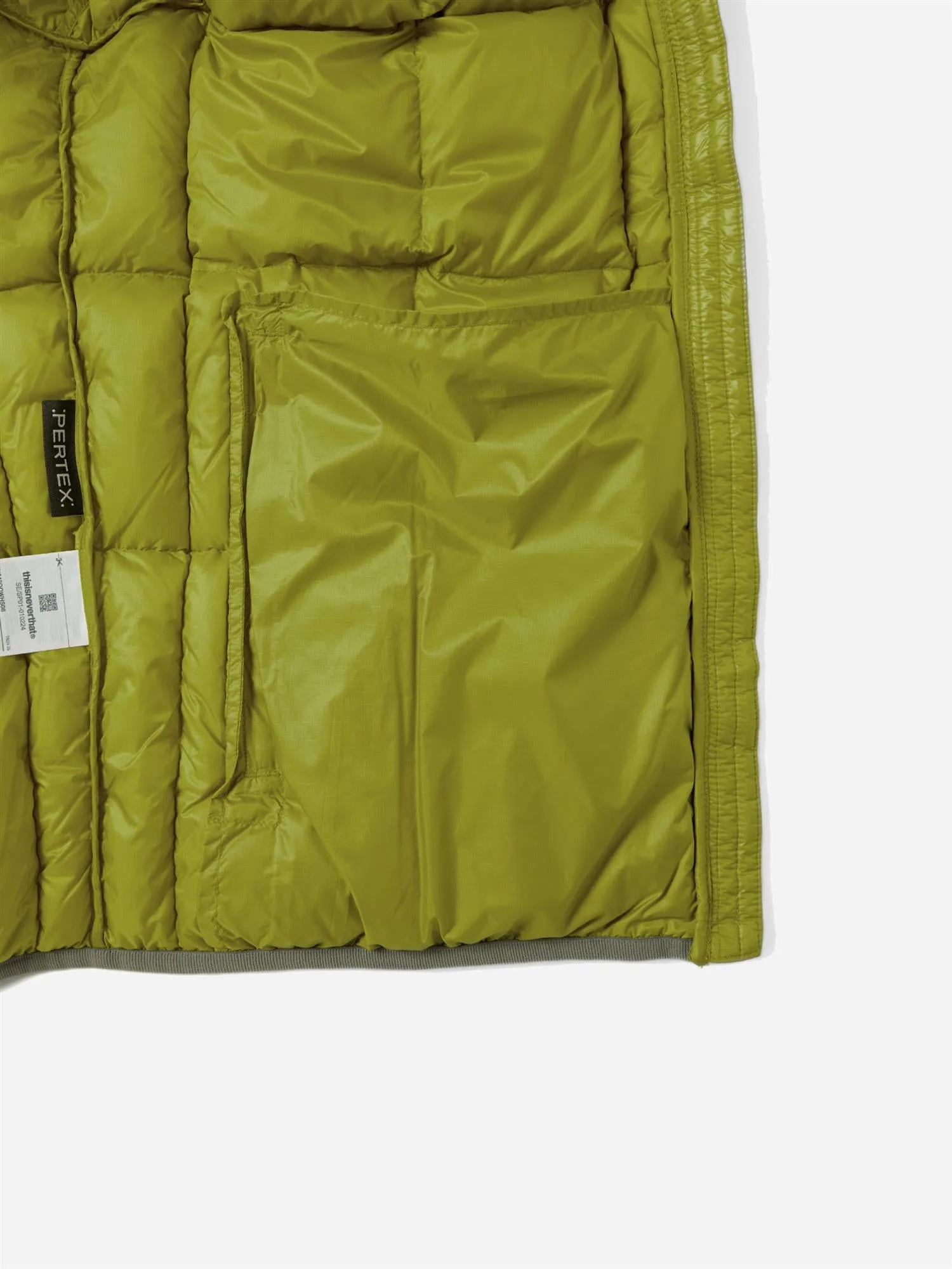 PERTEX® Light Down Jacket - Olive Yellow