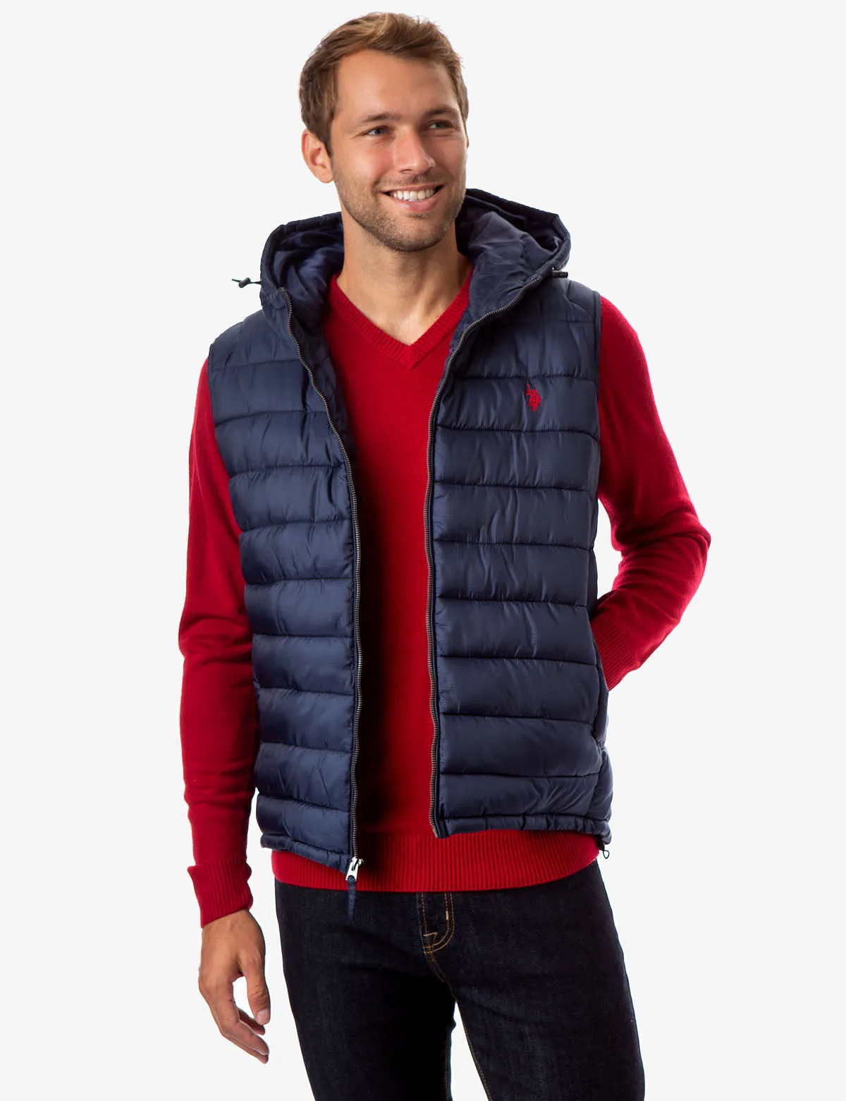 PUFFER VEST WITH HOOD