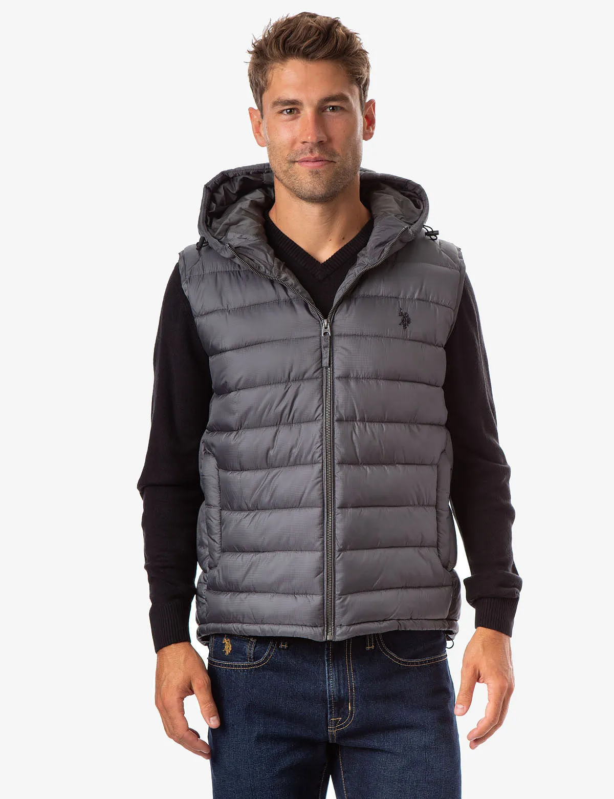 PUFFER VEST WITH HOOD