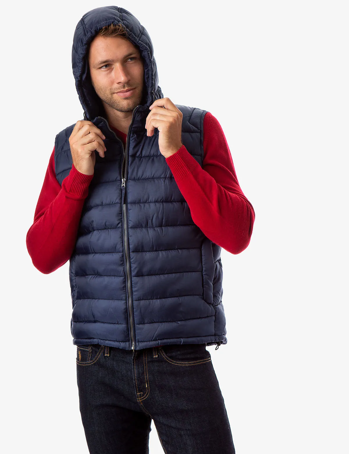PUFFER VEST WITH HOOD