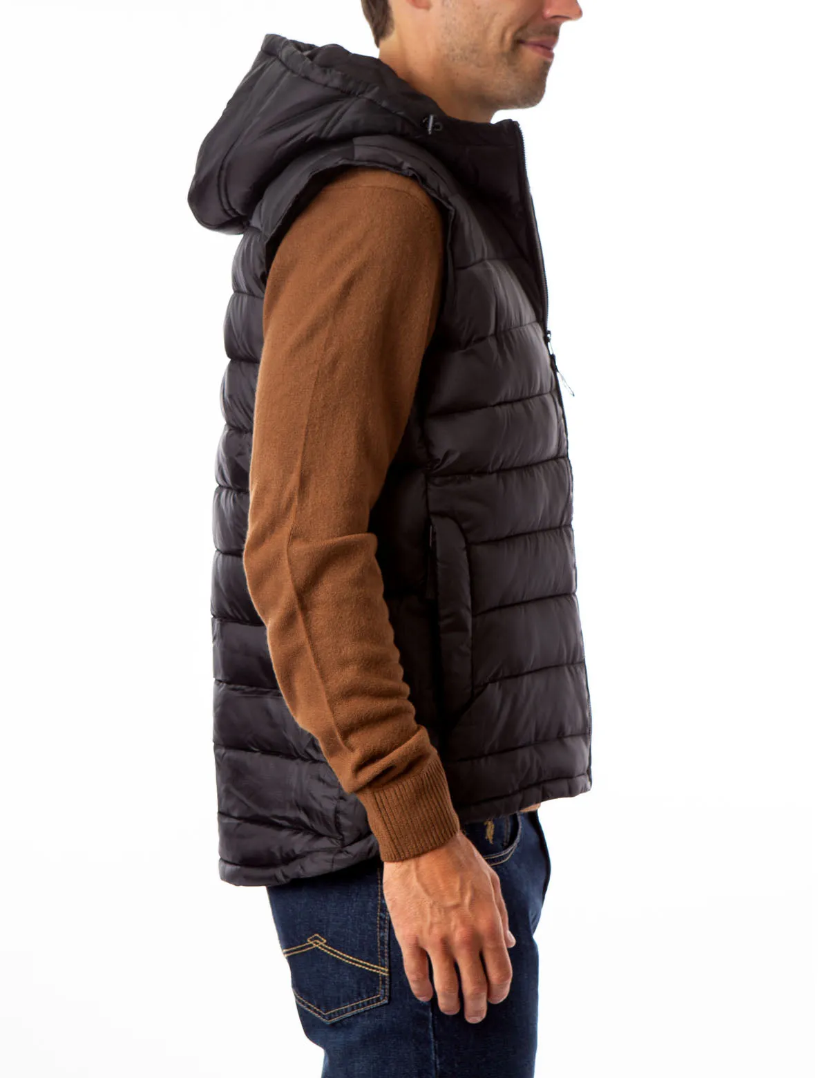 PUFFER VEST WITH HOOD
