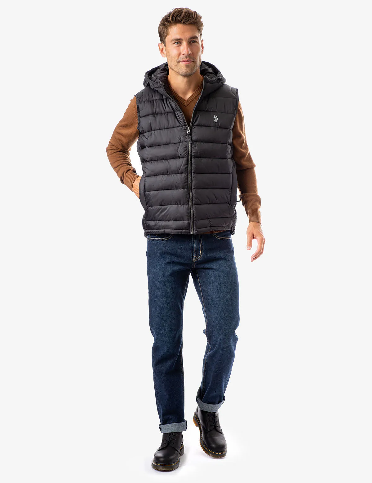 PUFFER VEST WITH HOOD