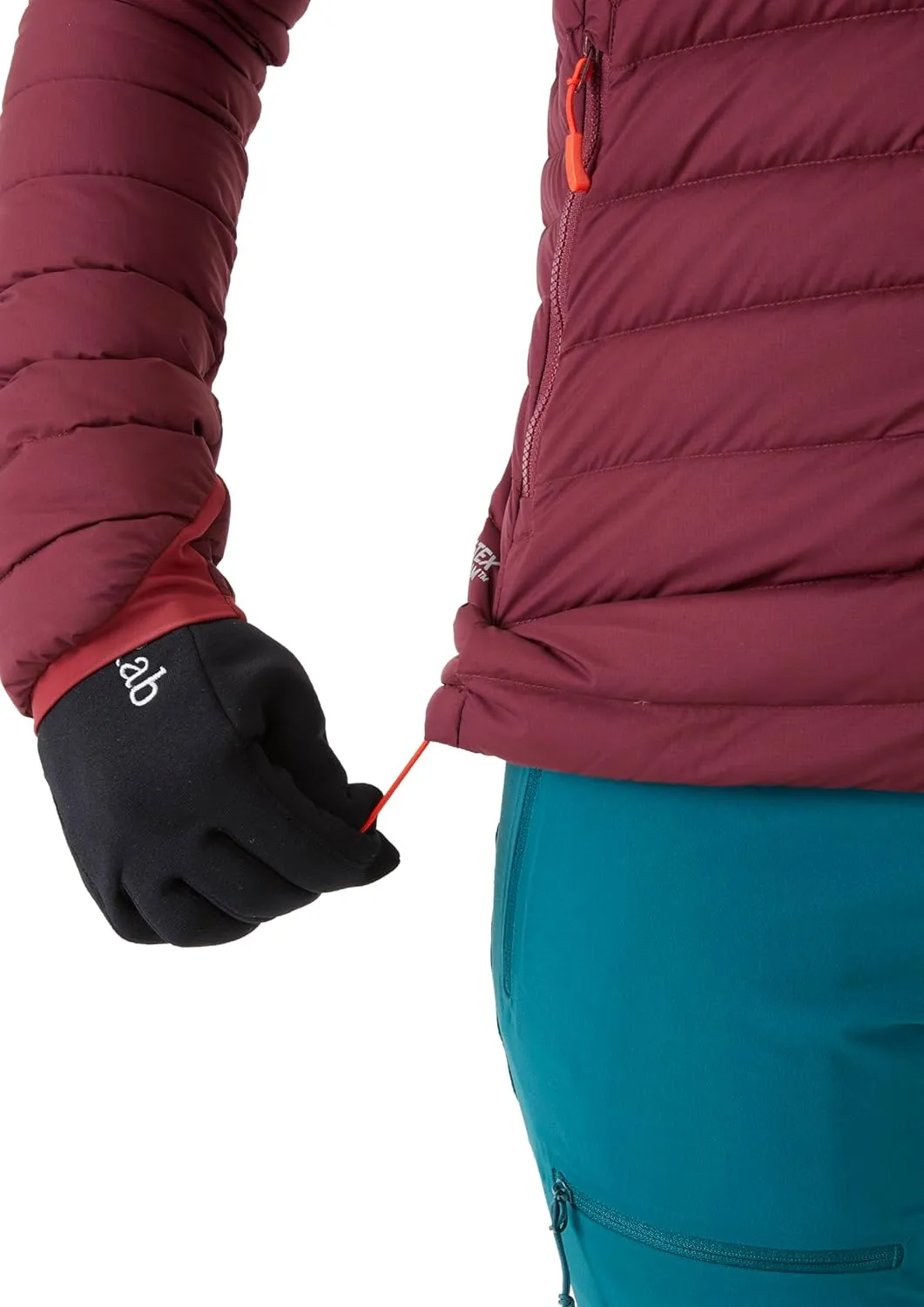 Rab Women's Infinity Microlight Down Gore-Tex Infinium Jacket for Hiking, Climbing, Skiing, & Casual
