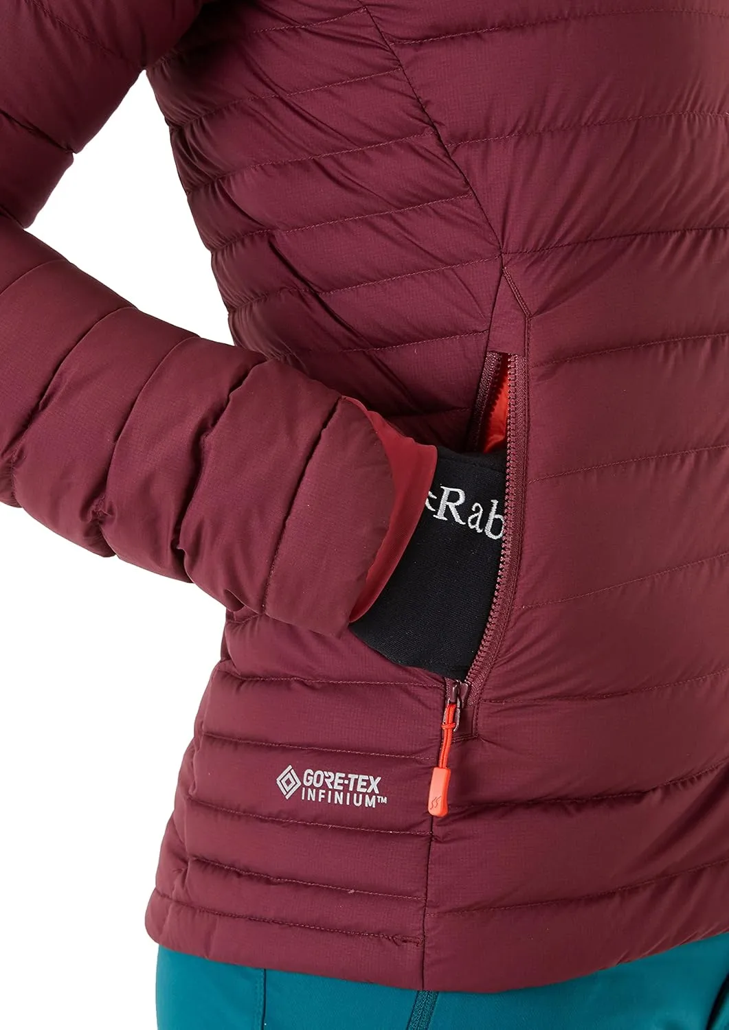 Rab Women's Infinity Microlight Down Gore-Tex Infinium Jacket for Hiking, Climbing, Skiing, & Casual
