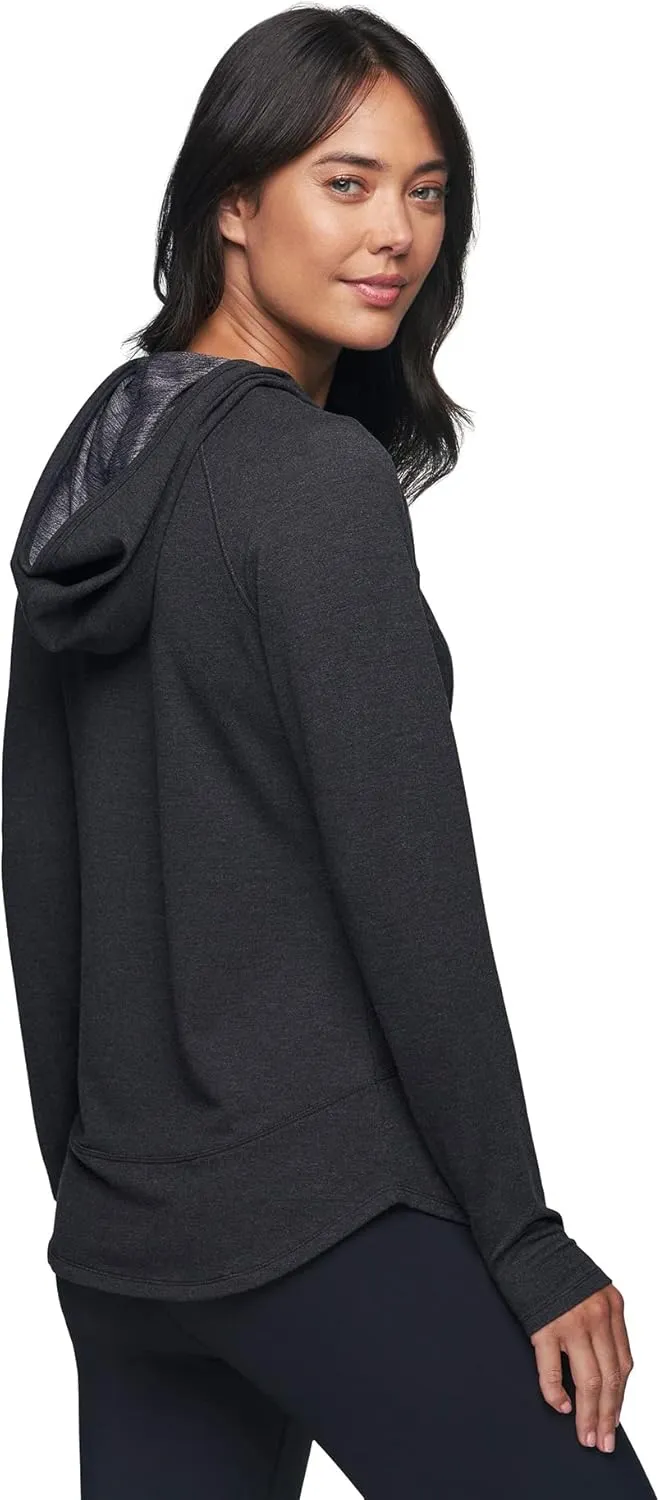 RBX Active Women's Fashion Yoga Lightweight Long Sleeve Pullover Hoodie Top