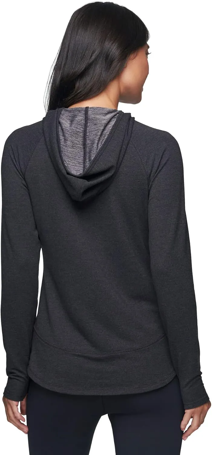 RBX Active Women's Fashion Yoga Lightweight Long Sleeve Pullover Hoodie Top