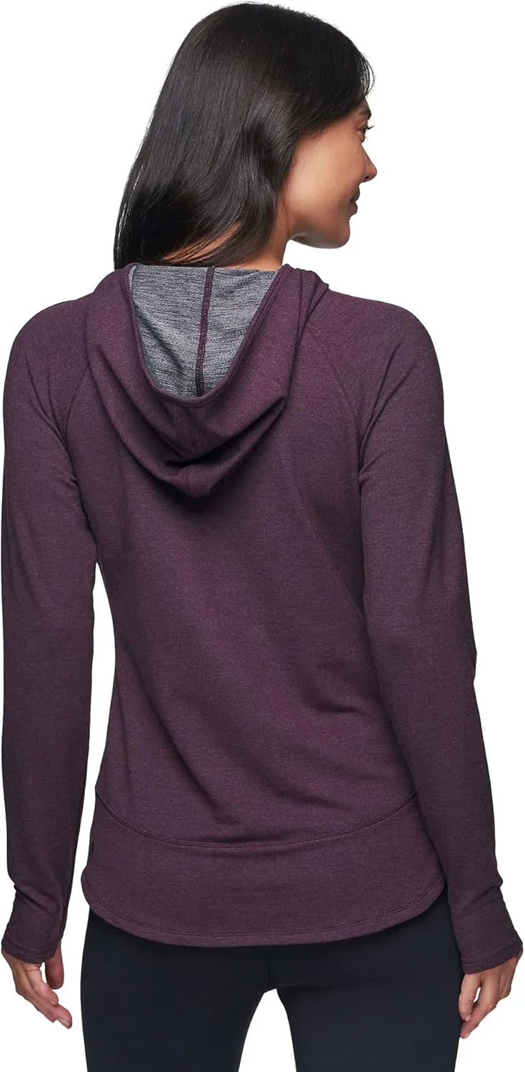 RBX Active Women's Fashion Yoga Lightweight Long Sleeve Pullover Hoodie Top