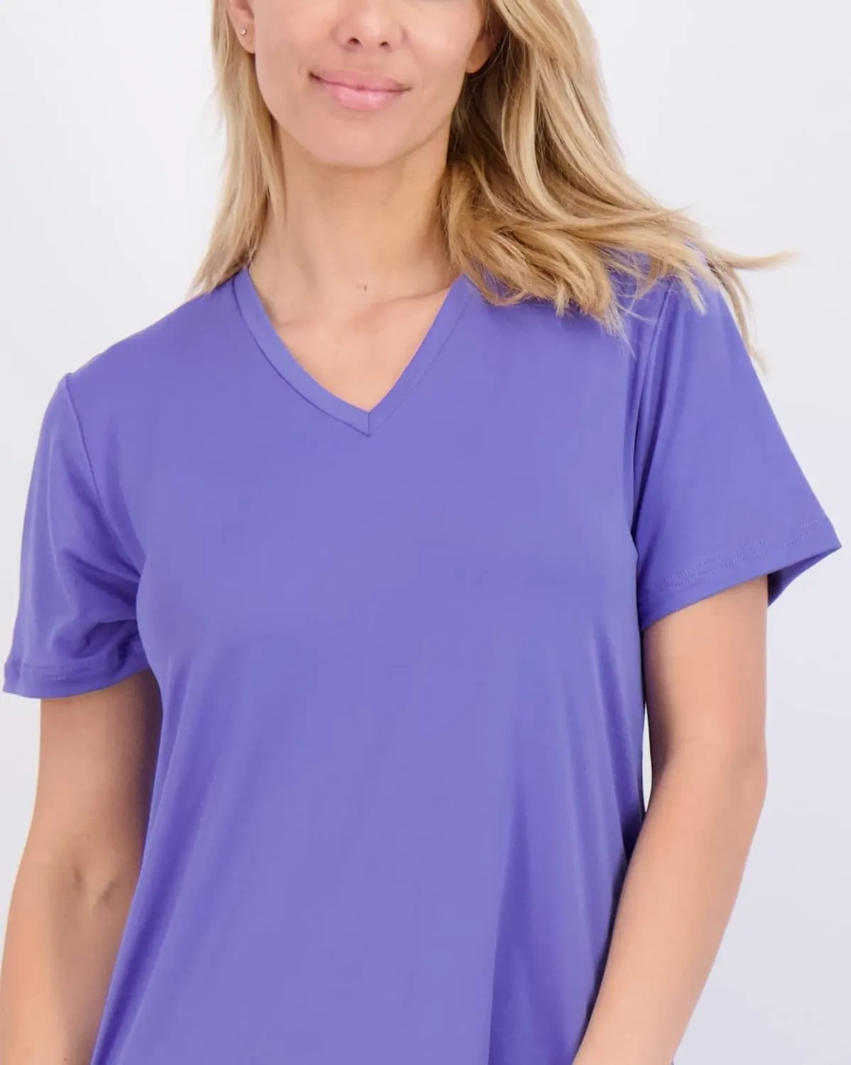 Real Essentials 3 Pack: Women's Soft Maxi Long Nightshirt Short Sleeve Soft Nightgown Sleep Dress (Available in Plus Size)