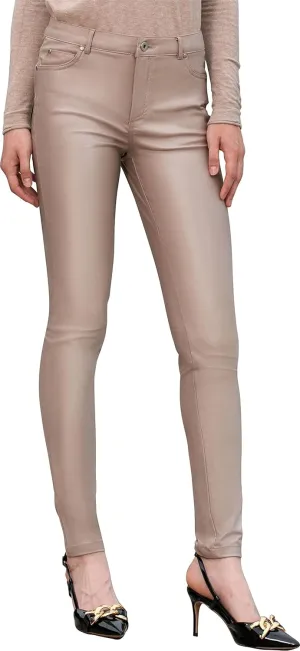 S P Y M Womens Stretchy Jeggings, Faux Leather Legging Pants with Pockets, Regular and Plus Size