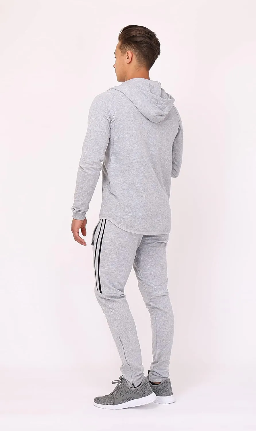 SCR Men's Hoodie for Tall, Average Men - Mens Hoodies with Pockets - Breathable Lightweight Zip Up Hooded Sweatshirt