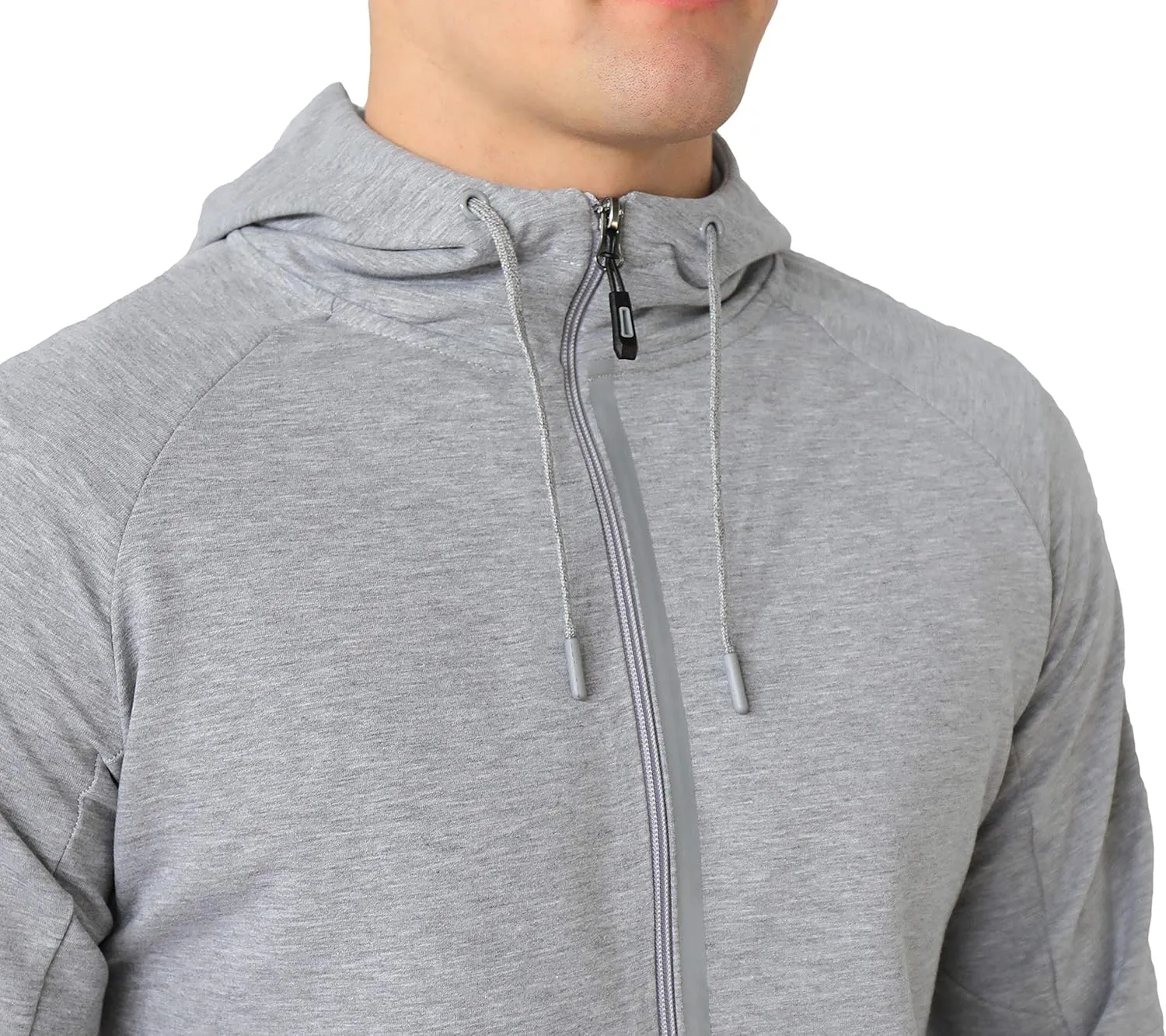 SCR Men's Hoodie for Tall, Average Men - Mens Hoodies with Pockets - Breathable Lightweight Zip Up Hooded Sweatshirt