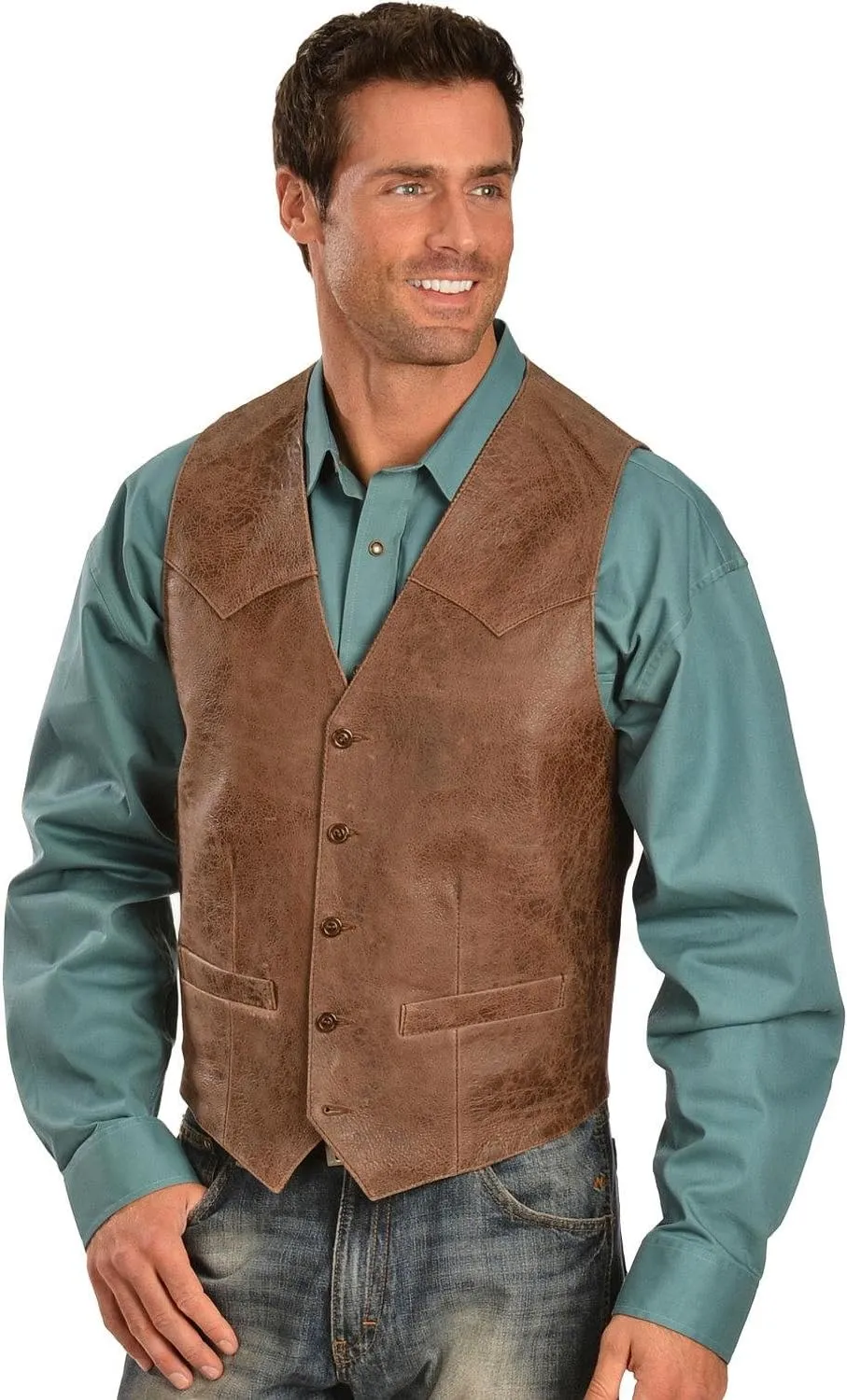 Scully Men's Lamb Leather Vest - 503-189