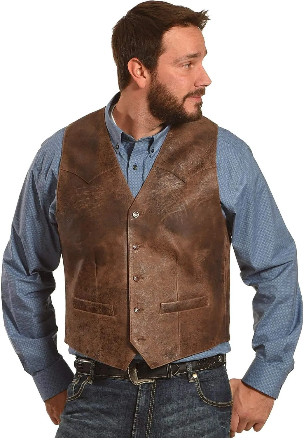 Scully Men's Lamb Leather Vest - 503-189