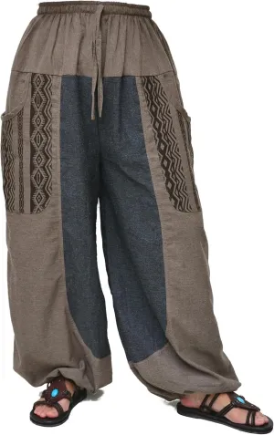 Siamrose Baggy Yoga Harem Pants Men Women Casual Lounge Trousers Two-Colored, 2 Pockets