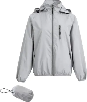 Spmor Women's Lightweight Waterproof Jacket Packable Windbreaker Running Coat