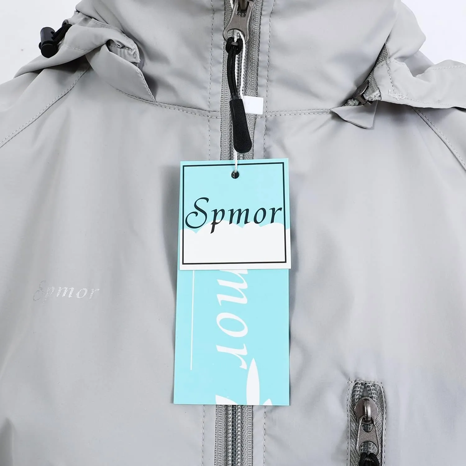 Spmor Women's Lightweight Waterproof Jacket Packable Windbreaker Running Coat