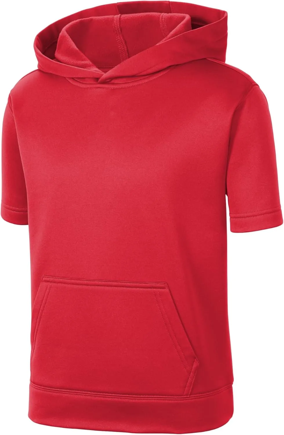 SPORT-TEK Youth Sport-Wick Fleece Short Sleeve Hooded Pullover YST251