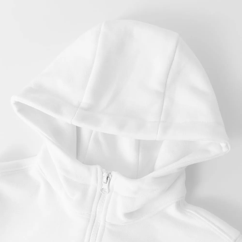 Spring&Gege Boys Full Zip Hoodies High Neck Mid-weight Fleece Hooded Sweatshirts for Children