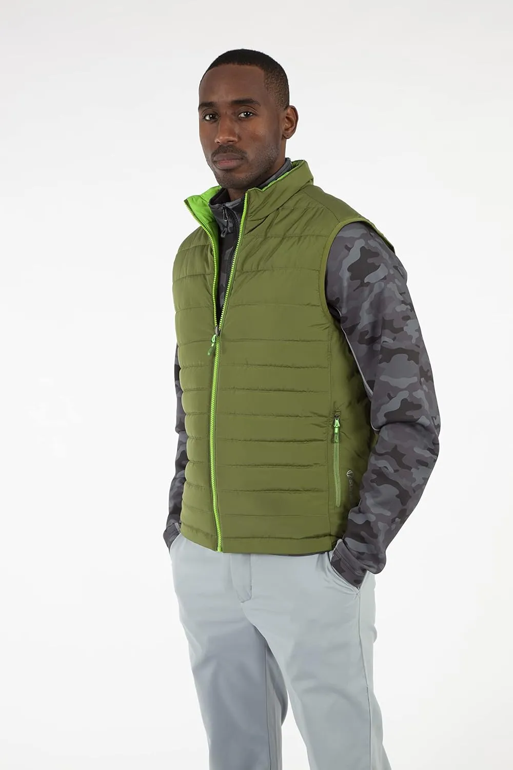 Sunice Athletic Apparel - Michael Men's Ultra-lightweight Water Repellent Windproof Insulated Thermal Reversible Vest