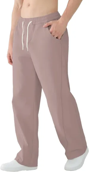 Susclude Mens Baggy Pants Wide Leg Summer Casual Pants Y2k Lightweight Elastic Waist Drawstring 2025 Trendy Pants