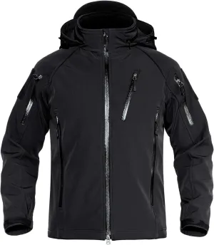 TACVASEN Men's Special Ops Military Jacket Water Resistant Windproof Tactical Winter Zip Up Rain Coat Hunting Outdoors