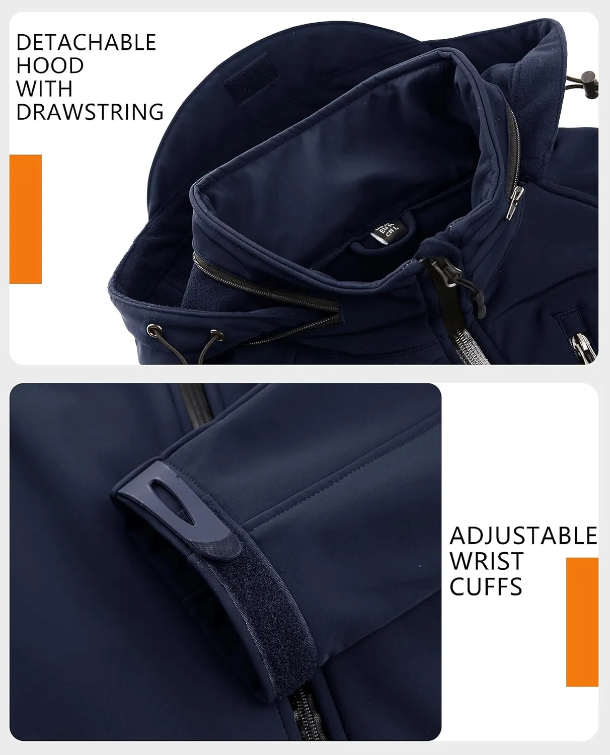 TACVASEN Men's Special Ops Military Jacket Water Resistant Windproof Tactical Winter Zip Up Rain Coat Hunting Outdoors