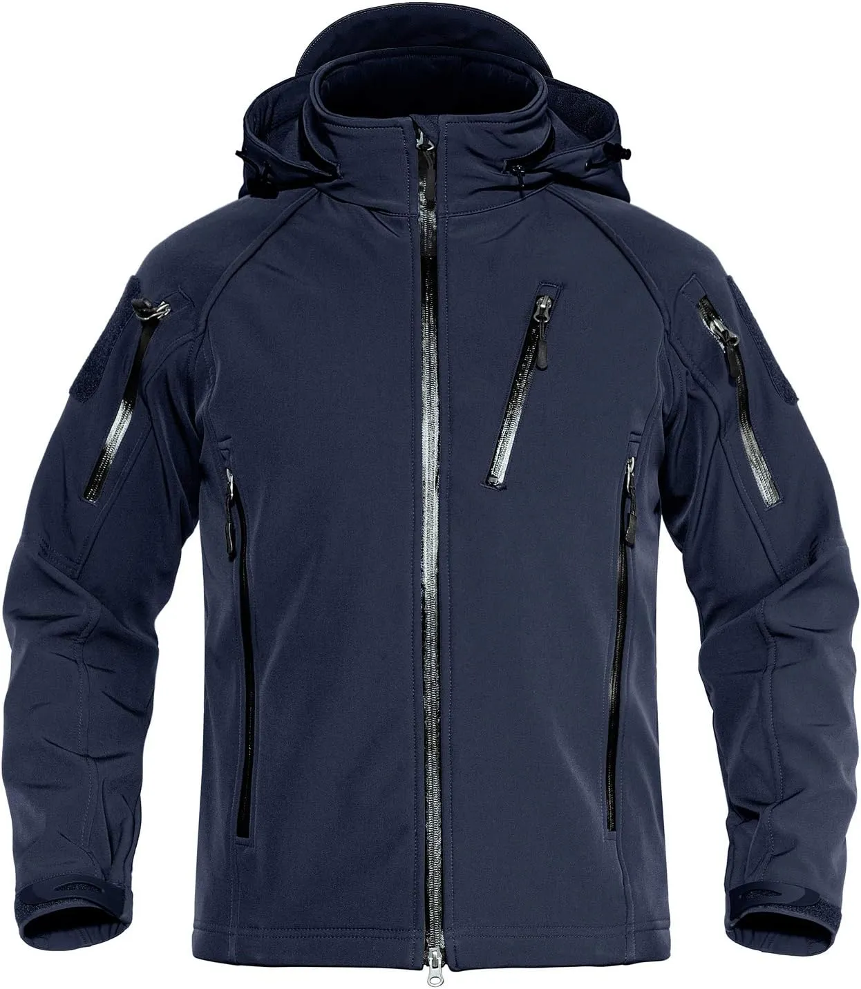 TACVASEN Men's Special Ops Military Jacket Water Resistant Windproof Tactical Winter Zip Up Rain Coat Hunting Outdoors