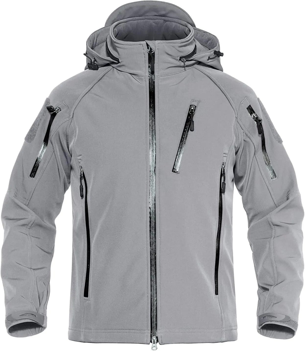 TACVASEN Men's Special Ops Military Jacket Water Resistant Windproof Tactical Winter Zip Up Rain Coat Hunting Outdoors