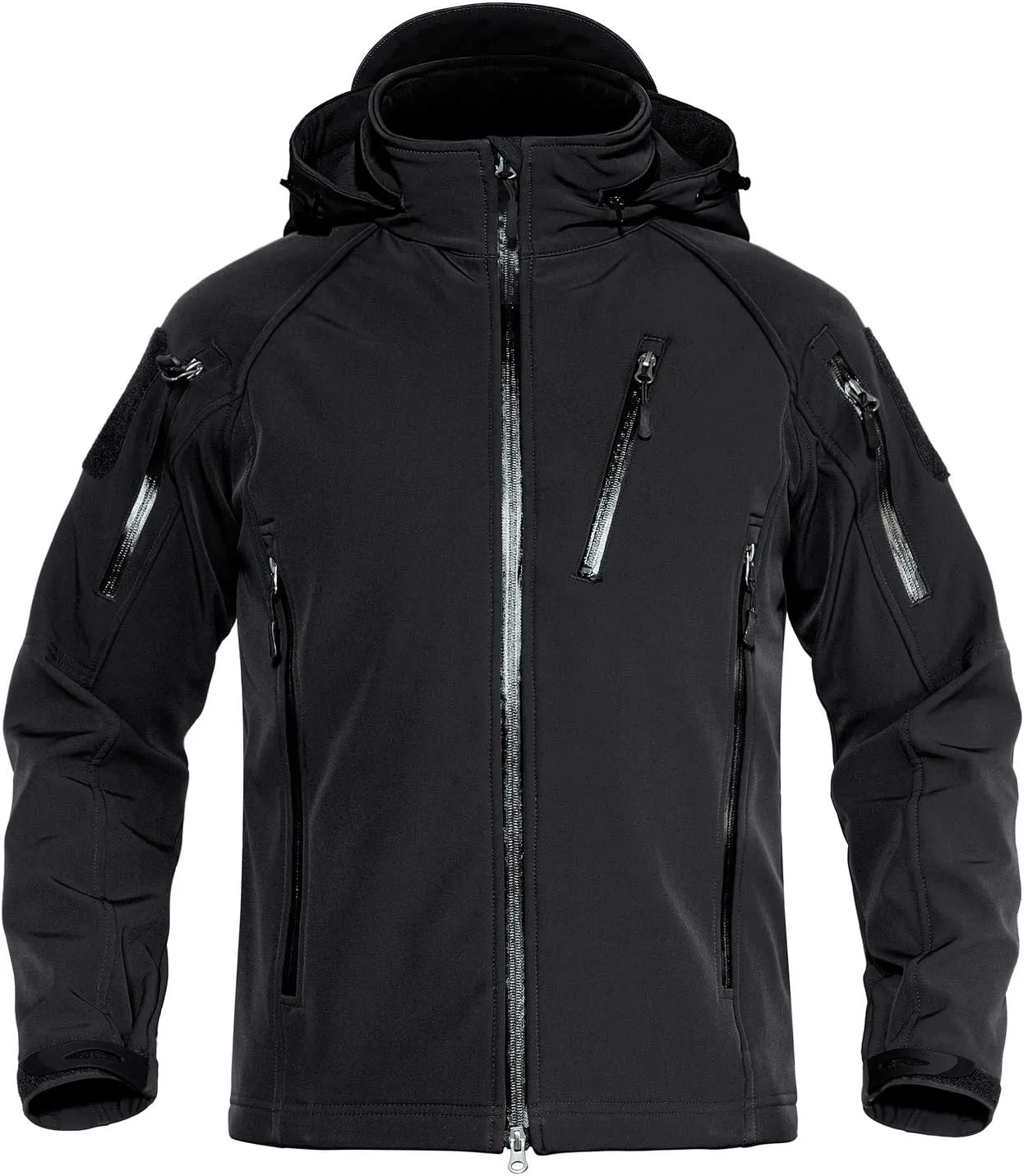 TACVASEN Men's Special Ops Military Jacket Water Resistant Windproof Tactical Winter Zip Up Rain Coat Hunting Outdoors