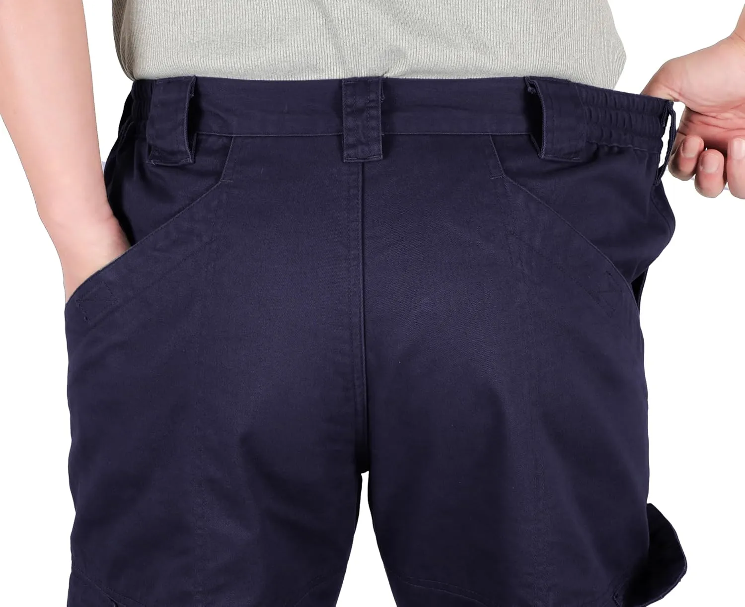 Titicaca Men's FR Cargo Pants Flame Resistant Pants Lightweight 7.5oz 100% Cotton Fire Retardant Elastic Waist Pants