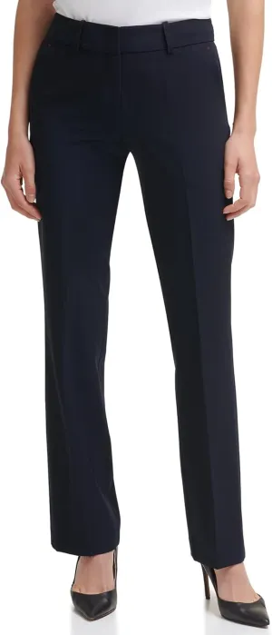 Tommy Hilfiger Women's Dress Pants  Straight-legged Trousers With Elastic Waist