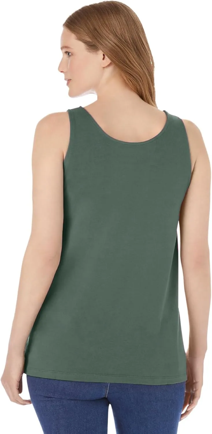 Woman Within Plus Size Scoopneck Tank