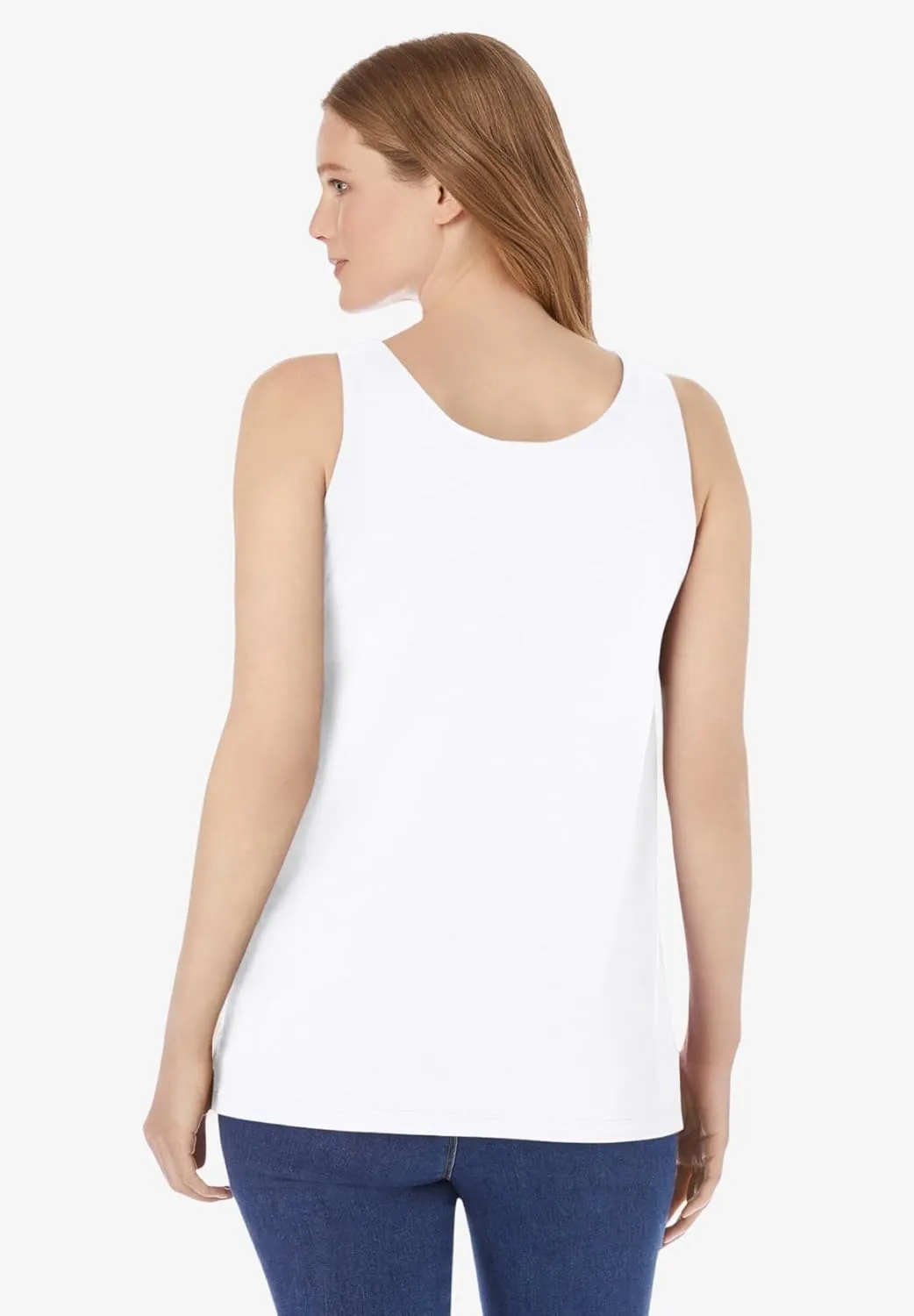 Woman Within Plus Size Scoopneck Tank